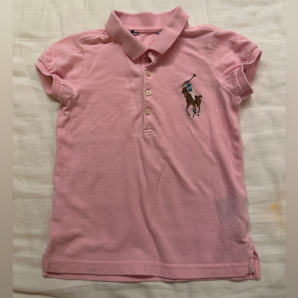 Ralph Lauren Polo pink tshirt size 4